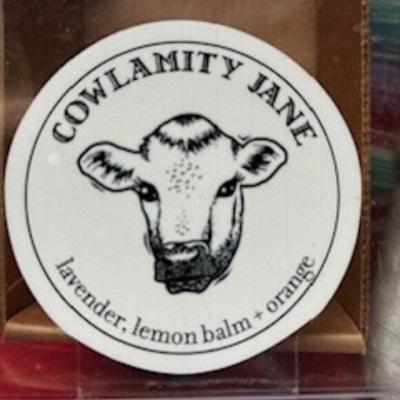 "Cowlamity Jane" Eyepillow with Lavender, Lemon Balm and Orange helps you rest. - Picture 3 of 7